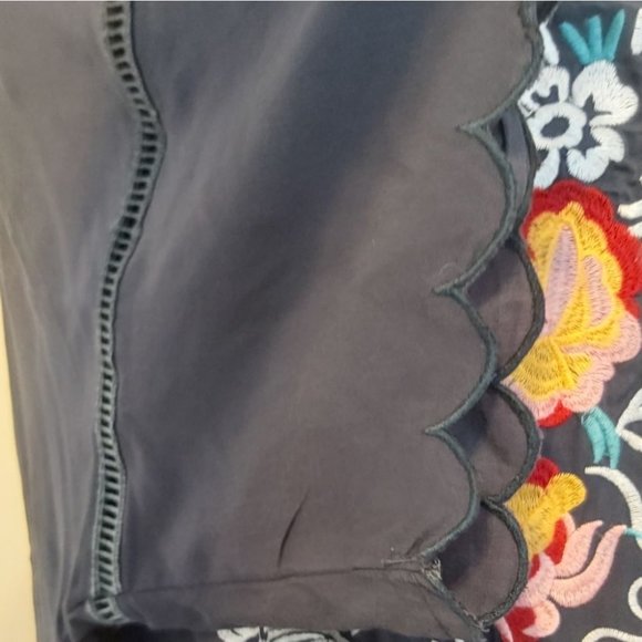 MISSLOOK | Women's Embroidered Top Dark Grey Size XL - Picture 4 of 8